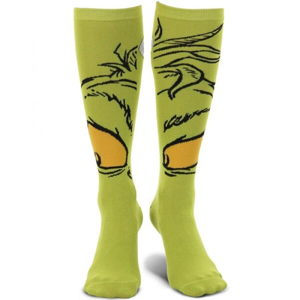 Dr Seuss The Grinch Knee High Costume Socks