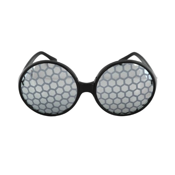 Black and Smoke Bug Eyes Deluxe Glasses