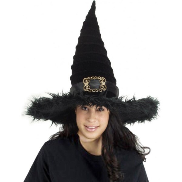 Ridged Witch Plush Deluxe Hat
