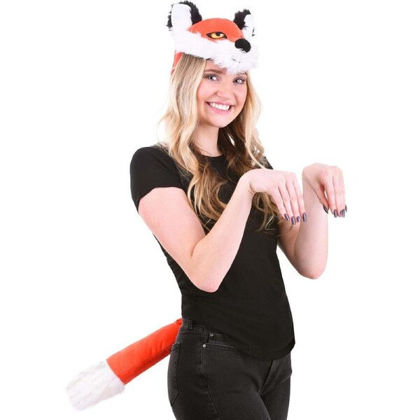 Fox Plush Headband and Tail Deluxe Set