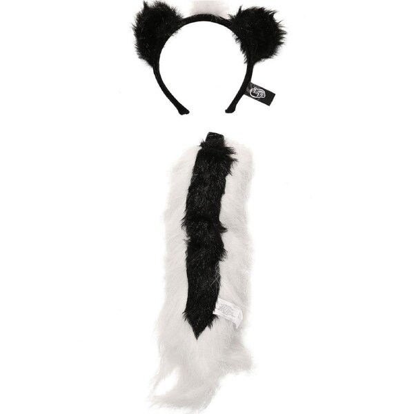 Skunk Ears Headband and Tail Deluxe Set