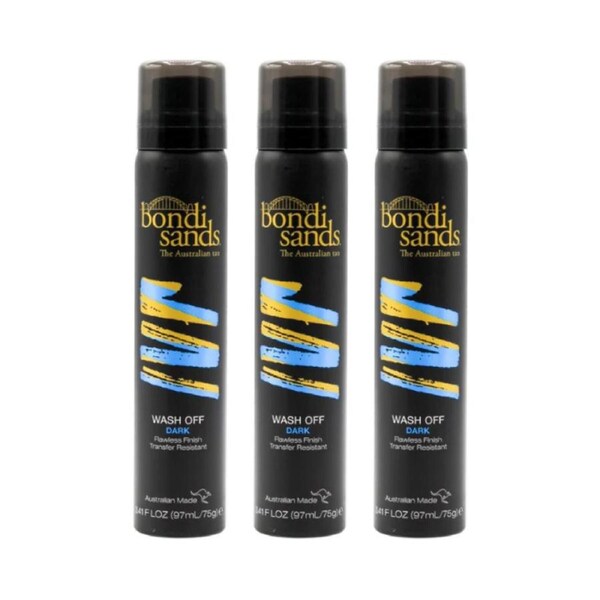 3 x Bondi Sands Wash Off Instant Tan Dark 97mL