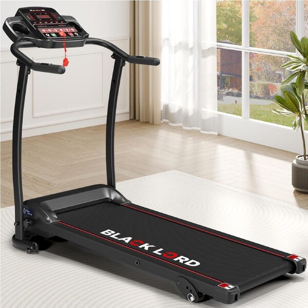 BLACK LORD Treadmill Electric Running Machine Foldable