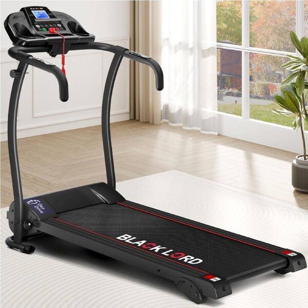 BLACK LORD Treadmill Electric Exercise Running Machine Foldable Home Gym Fitness
