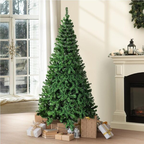Tinseltown 2PCS Christmas Tree 2.1M 7FT Xmas Trees Decorations Green 1000 Tips