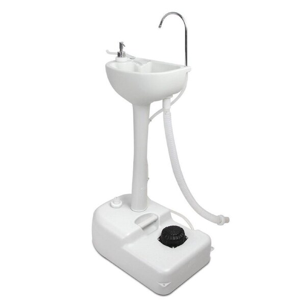 Travel Camping Portable Foot Pump Sink Hand Wash Basin 19L Tank 81x50x35.5 cm