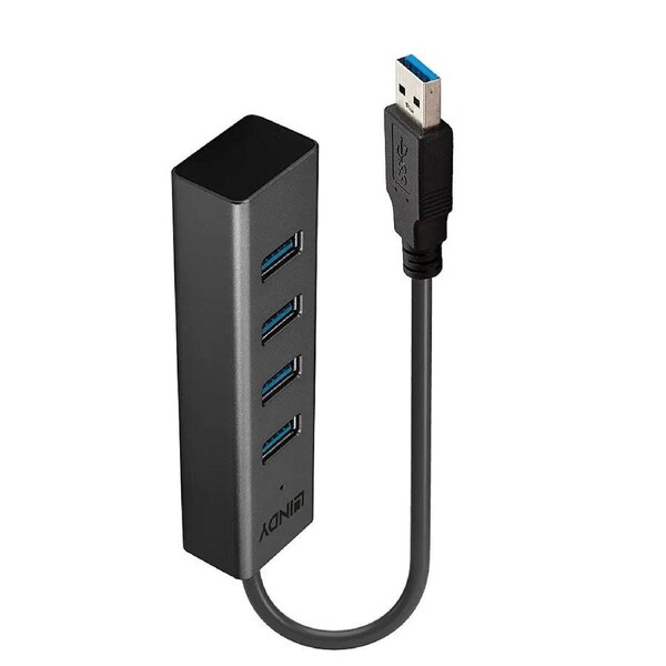 Lindy USB 3.0 Hub 4 Port - Grey