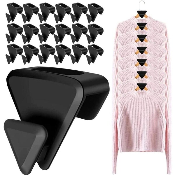 Space Saving Hanger Hooks for Closet Organization - 18pcs Hanger Hooks-L
