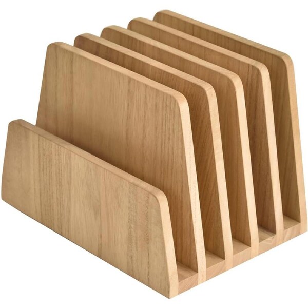 5-Slot Desktop File Organizer Stand for Home Office