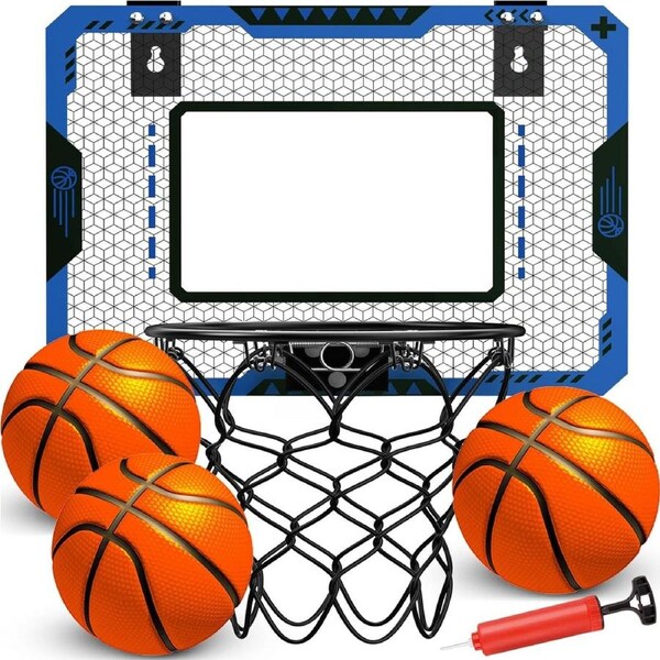 Kids Mini Indoor Basketball Hoop with 3 Balls for Ages 5-10