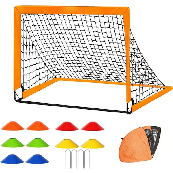 Portable Pop Up Soccer Goals for Kids and Adults - Easy Assembly Backyard Play Set