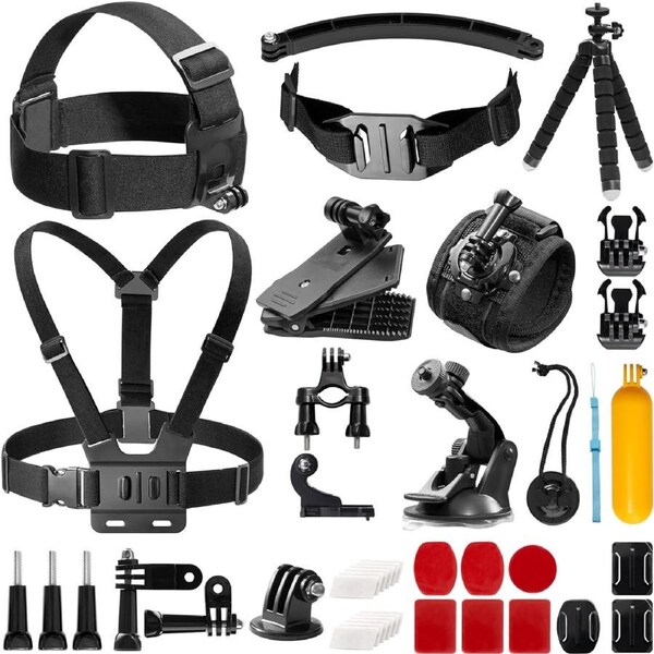 42-in-1 Universal Action Camera Accessories Kit for GoPro, Insta360, DJI, and More