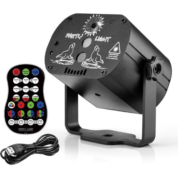 Disco Party Lights: Strobe, Halloween, Christmas, Birthday, Wedding, Club, Stage, Sound Activated