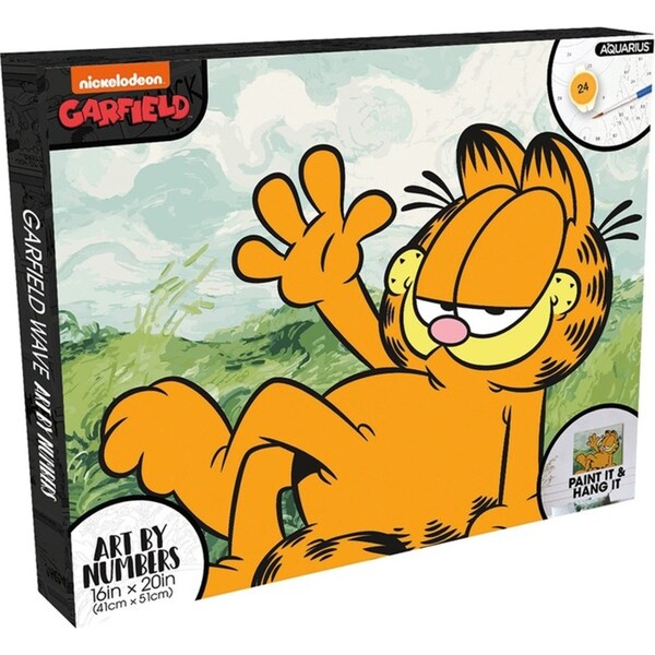 Aquarius Art By Numbers Kids/Children Paint Activity Kit 41x51cm Garfield