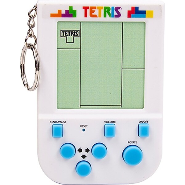 Fizz Creations Tetris Arcade Game Keyring/Key Ring Bag Accessory Toy White