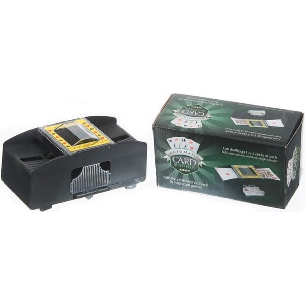 Funtime Gifts Card Shuffler/Shuffling 2-Poker Deck Automatic Shuffle Machine