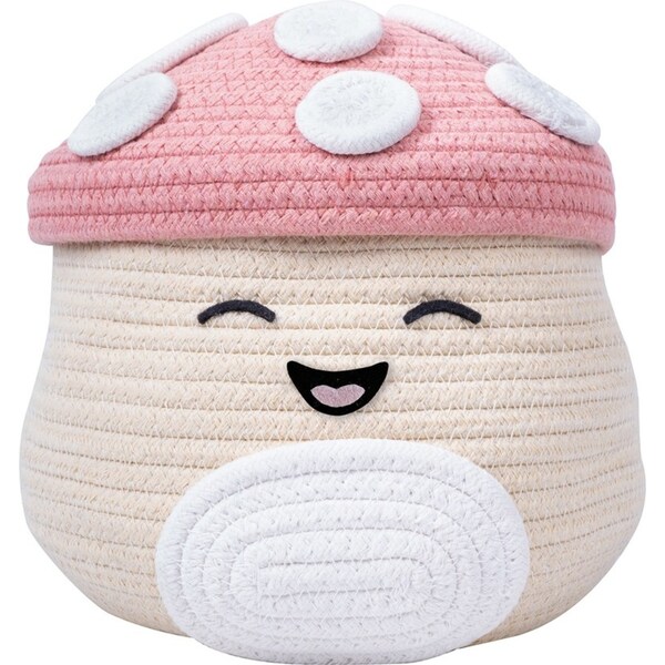 Fizz Creations Squishmallows Malcolm Woven Storage Basket Home Decor 21.8cm