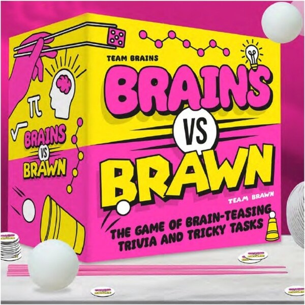Gift Republic Brains Vs Brawn Brain Teaser Family Board Game Night Play Set