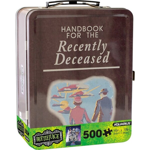 500pc Aquarius Beetlejuice Family Jigsaw Puzzle w/ Fun Box Kids Game 35x48cm