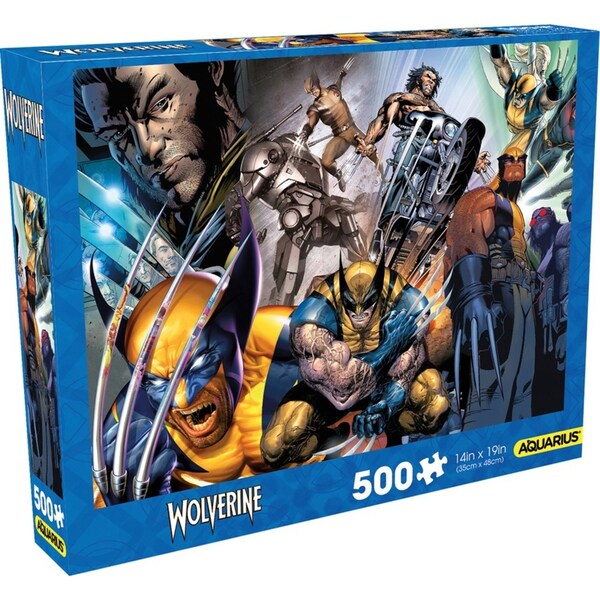 500pc Aquarius Marvel Wolverine Collage Jigsaw Puzzle Kids Game 35x48cm