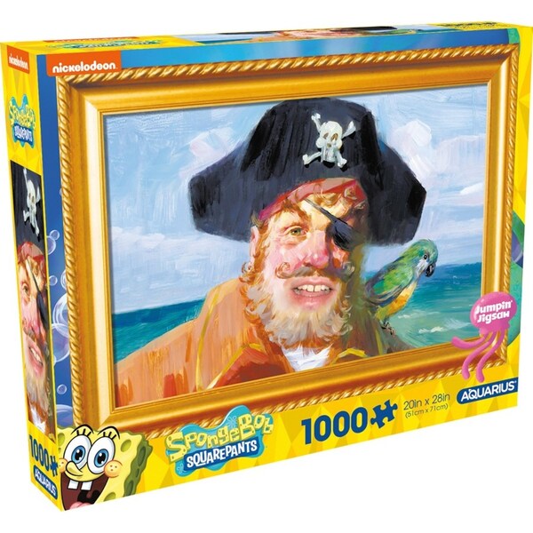 1000pc Aquarius SpongeBob Painty The Pirate Jigsaw Puzzle 51x71cm Kids 14y+
