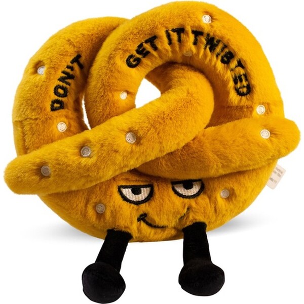 Punchkins Plush Pretzel Don't Get It Twisted Stuffed Plush Kids Cuddle Toy