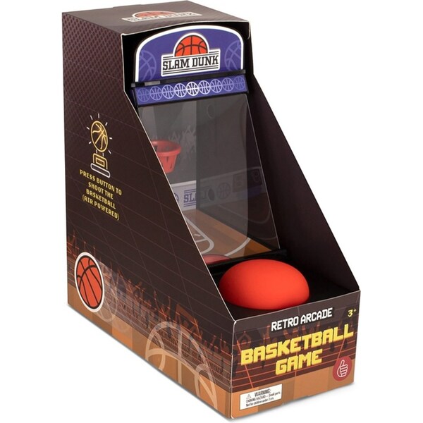 Thumbs Up Retro Kids/Children Mini Arcade Basketball Tabletop Gameplay 3y+