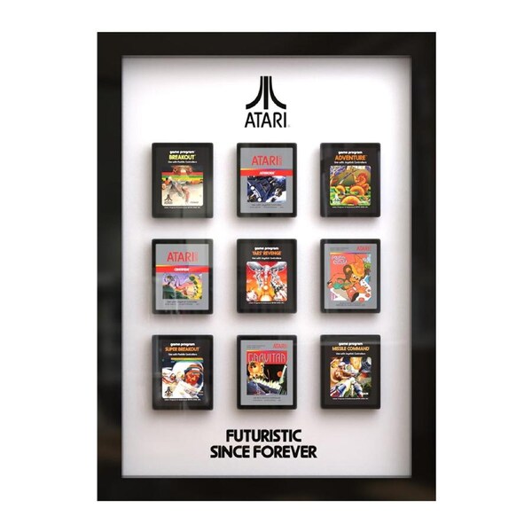 Thumbs Up Official Atari Hanging 3D Wall Art Game Cartridges Home/Room Decor