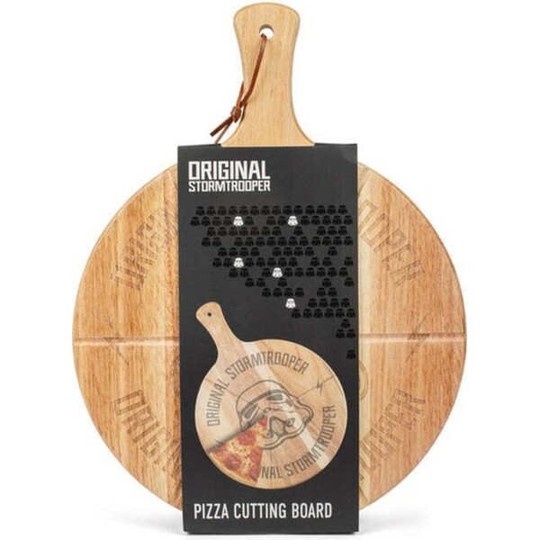 Thumbs Up Original Stormtrooper Rubber Wood Pizza Cutting/Serving Board Rnd