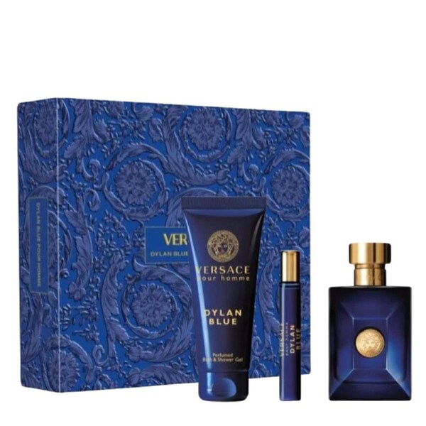 Versace Pour Homme Dylan Blue by Versace 3 Piece Set