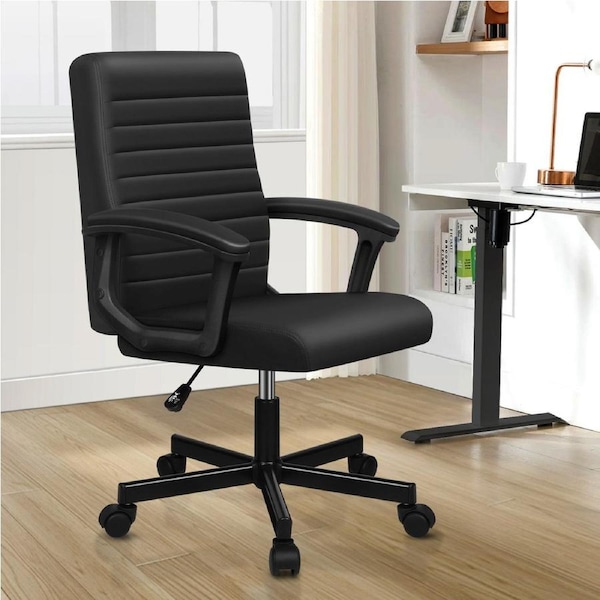 ALFORDSON Office Chair Executive Computer Seat Work Gaming Mid Back Black