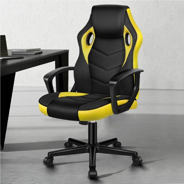 ALFORDSON Gaming Chair Office Executive Yellow