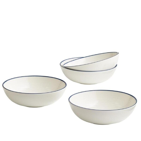 Royal Doulton Gordon Ramsay Maze Set of 4 Cereal Bowls Denim Line