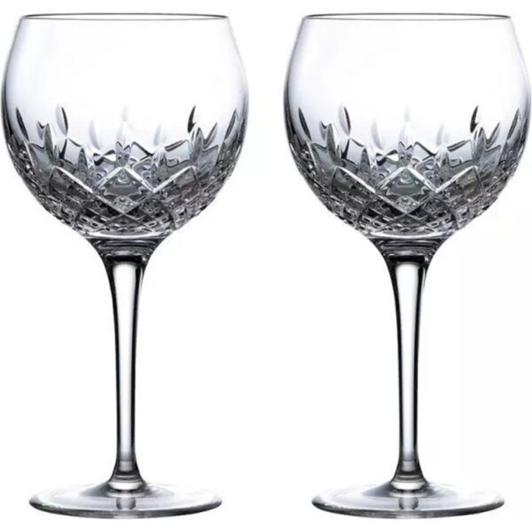 Royal Doulton R&D Collection Highclere Stemmed Crystal Balloon Glasses Set of 2
