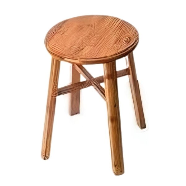 Wooden Stool Rest Round Bamboo Stool Base