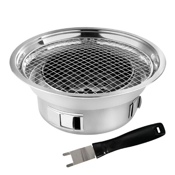 Stainless Steel BBQ Charcoal Grill Outdoor Barbecue Tool