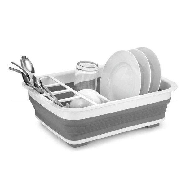 Portable Drying Dish Rack Collapsible Cutlery Drainer