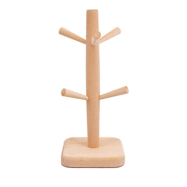 Kitchen Wood Stand Tree Rack Mug Cup Holder