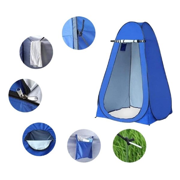 Camping Shower Tent Portable Popup Outdoor Toilet
