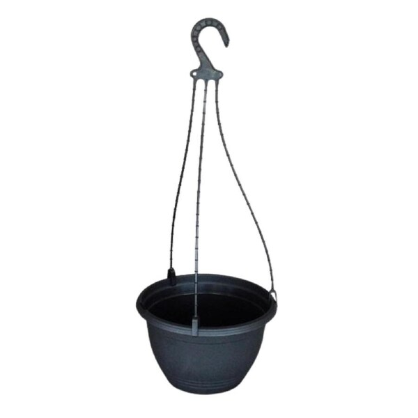 Black Hanging Basket 200mm Plant Pot