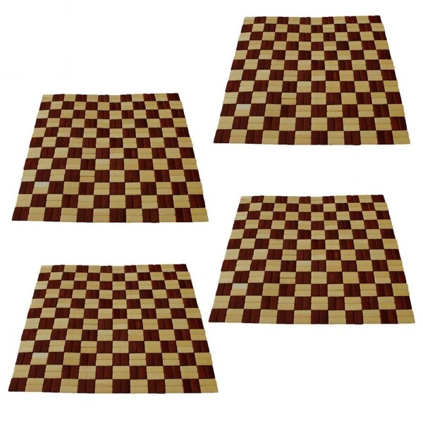 Bamboo Dining Chair Car Seats Set Of 4