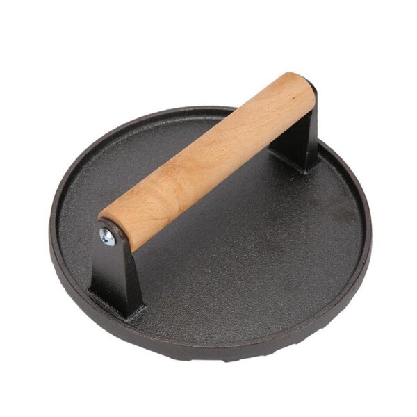 Meat Smasher With Wood Handle Burger Press