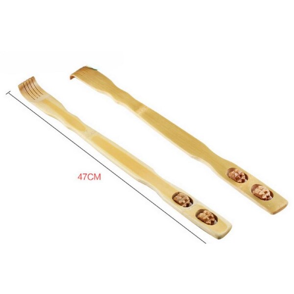 Long Rolls Bamboo Wooden Back Scratcher