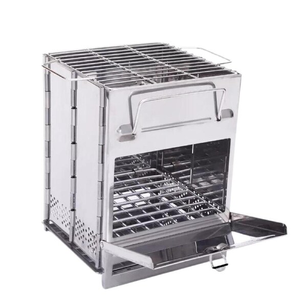 Stainless Steel Wood Camping Foldable Stove Fire Pit