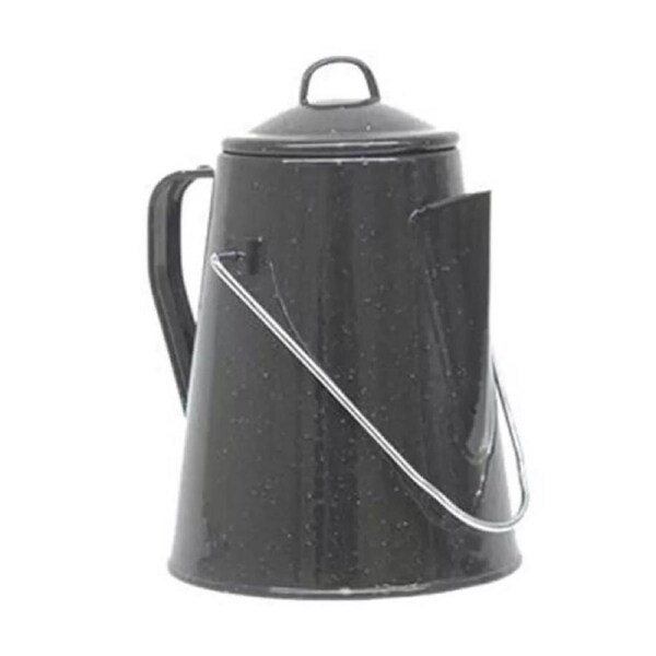 Camping Outdoor BBQ Picnic Coffee Pot Enamel Kettle