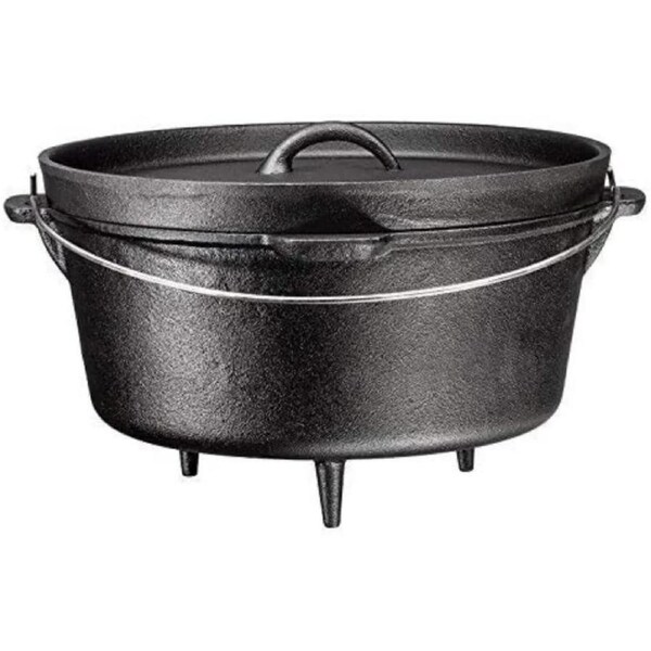 Camping Fireplace Cooking Cast Iron Deep Dutch Oven