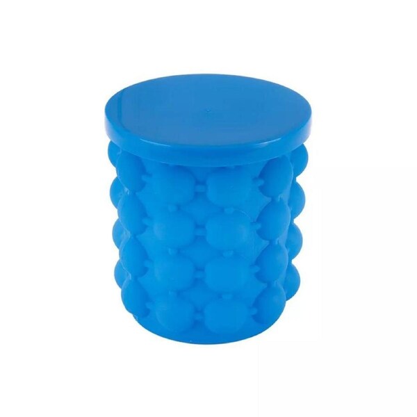 Cube Maker Ice Bucket Space Saving Silicone Tray