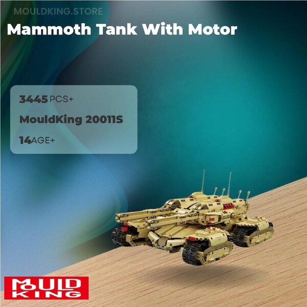 MOULD KING 20011S Mammoth Tank With Motor with 3445 Pieces