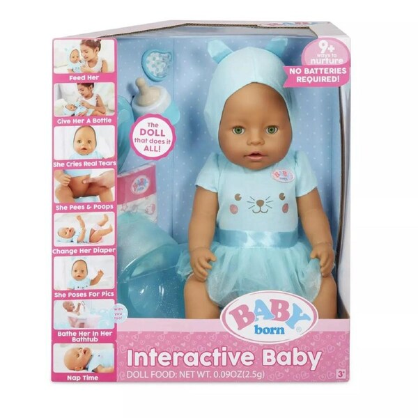 Baby Born Blue Interactive Doll