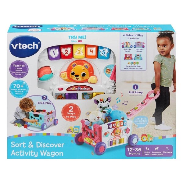 Vtech - Sort & Discover Activity Wagon Pink